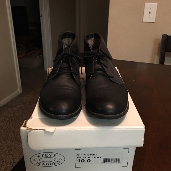 sale Steve Madden genuine leather booties stingrei - Picture 2 of 8